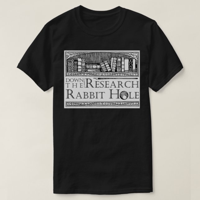 Nieder mit dem Forschungsrabbit Humorisches Zitat T-Shirt (Design vorne)