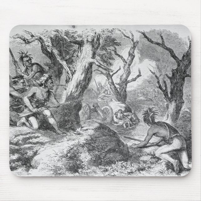 Niederlage von General Braddock Mousepad (Vorne)