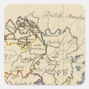 Niederlande 3 quadratischer aufkleber