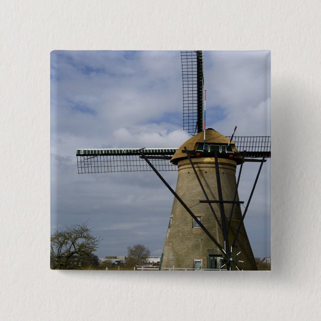 Niederlande (alias Holland), Kinderdijk.19 Button (Vorderseite)