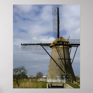 Niederlande (alias Holland), Kinderdijk. 19 Poster