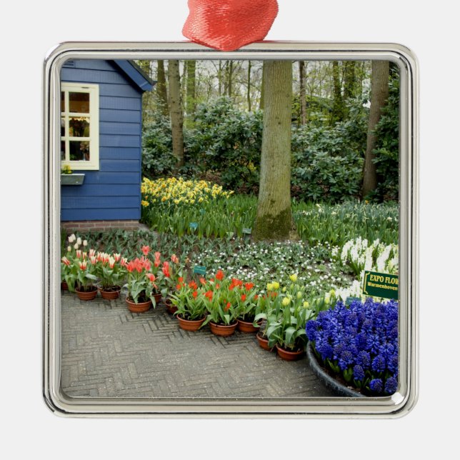 Niederlande alias Holland), Lisse. Keukenhof 11 Ornament Aus Metall (Vorne)