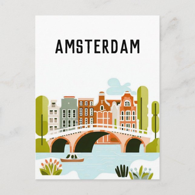 Niederlande Amsterdam Postkarte (Vorderseite)
