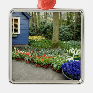 Niederlande (auch Holland genannt), Lisse. Keukenh Ornament Aus Metall