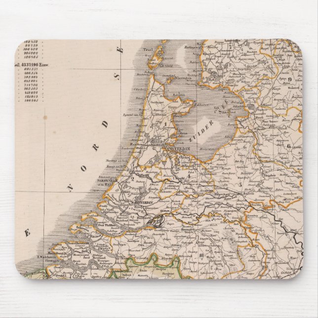Niederlande, Belgien Mousepad (Vorne)