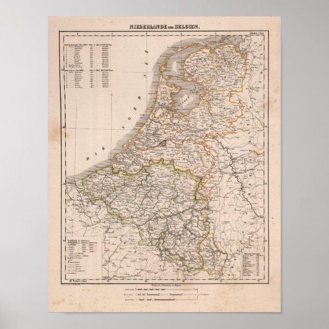 Niederlande, Belgien Poster (Vorne)