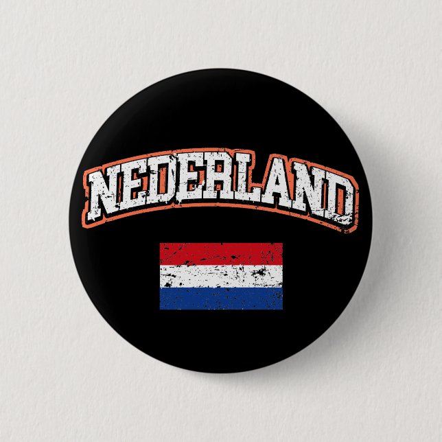 Niederlande  Flagge Button (Vorderseite)