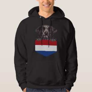 Niederlande Flagge Deutscher Kurzhaariger Vorstehh Hoodie