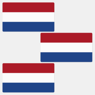 Niederlande-Flagge Etiketten