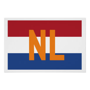 Niederlande - Flagge/NL Poster