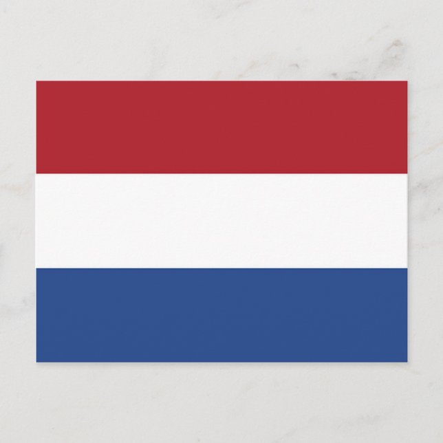 Niederlande, Flagge Postkarte (Vorderseite)