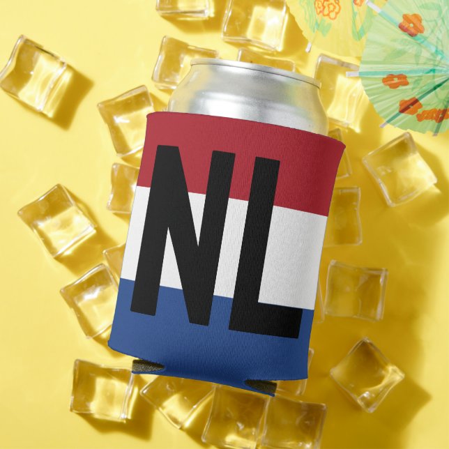 Niederlande - Flagge und Abkürzung Dosenkühler (In Situ Sommer)