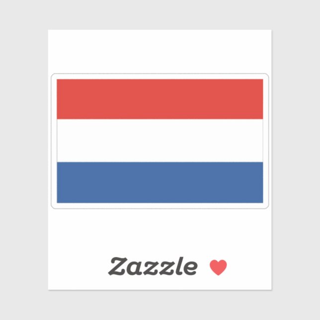 Niederlande-Flaggenaufkleber Aufkleber (Blatt)