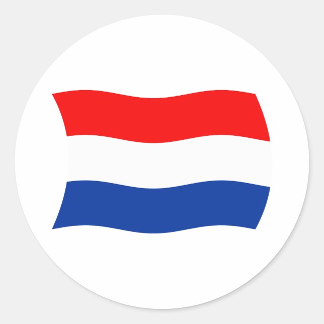 Niederlande-Flaggenaufkleber Runder Aufkleber (Vorderseite)