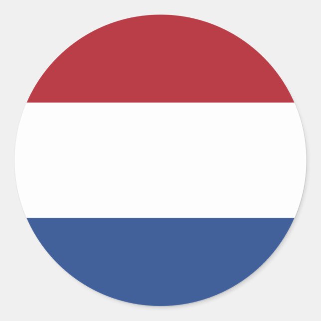Niederlande-Flaggenaufkleber Runder Aufkleber (Vorderseite)