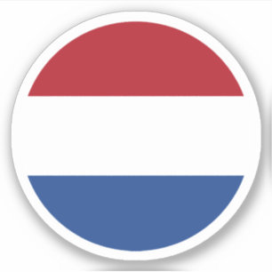 Niederlande Flaggenrundkleber Aufkleber