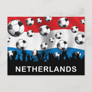 Niederlande Football Postkarte