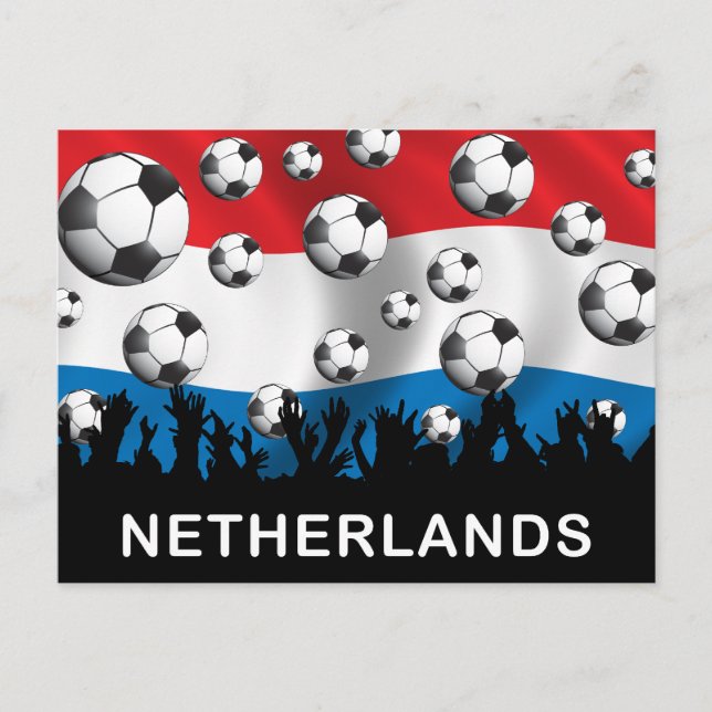 Niederlande Football Postkarte (Vorderseite)