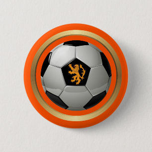 Niederlande Fußball Ball, holländische Lion über O Button
