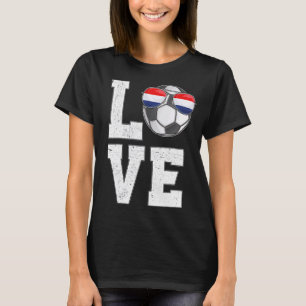 Niederlande Fußball-Liebe Niederländische Flagge T-Shirt