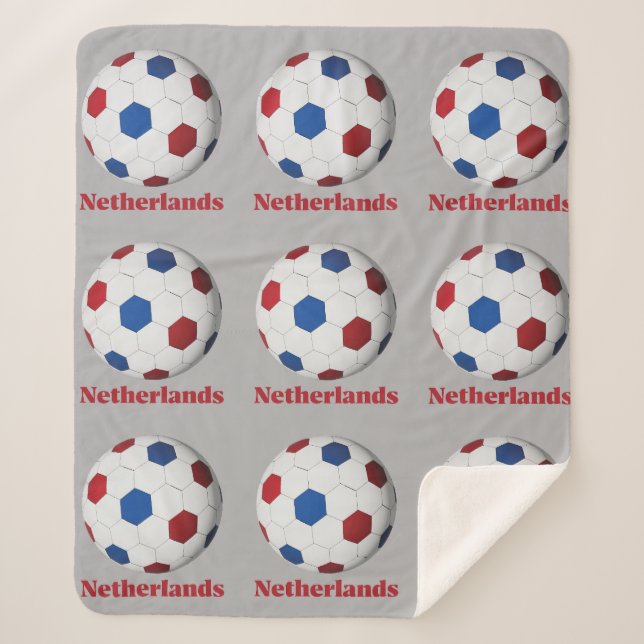 Niederlande Fußball Sherpadecke (Vorderseite)