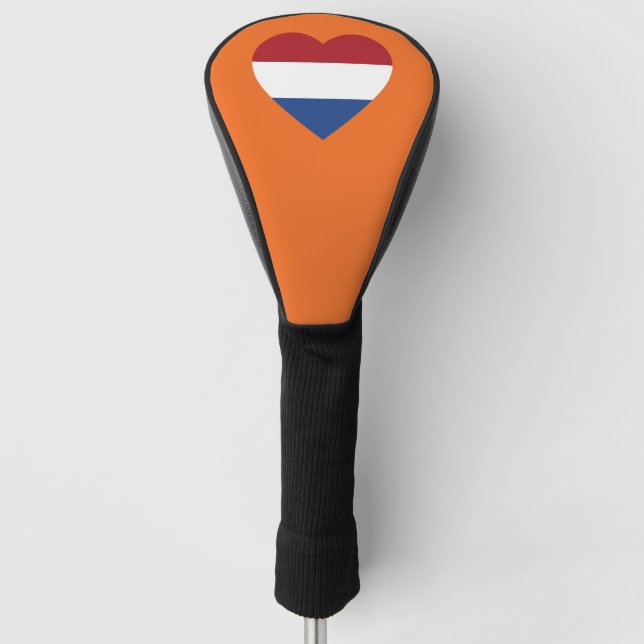 Niederlande - Herbstflagge im Orange Bezirk Golf Headcover (Vorderseite)