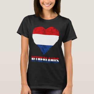 Niederlande Herz Dutch Pride Niederlande Flag Hol T-Shirt