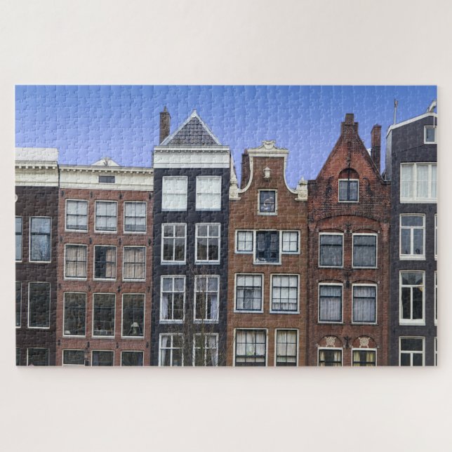 Niederlande Holland Canal Zuhause Puzzle (Horizontal)