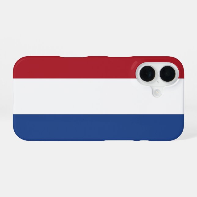 Niederlande iPhone 16 Hülle (Rückseite (Horizontal))