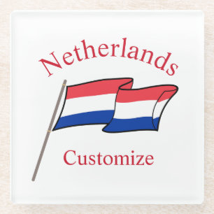 Niederlande Landesflagge Thunder_Cove Glasuntersetzer