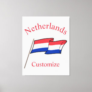 Niederlande Landesflagge Thunder_Cove Leinwanddruck