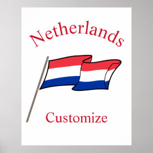 Niederlande Landesflagge Thunder_Cove Poster