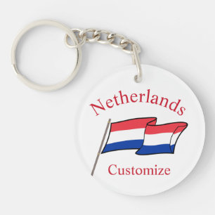 Niederlande Landesflagge Thunder_Cove Schlüsselanhänger