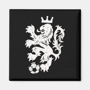 Niederlande Löwe Niederländisch Orange Fußballfan  Magnet