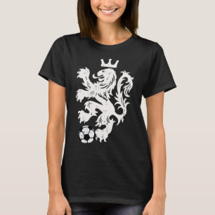 Niederlande Löwe Niederländisch Orange Fußballfan T-Shirt