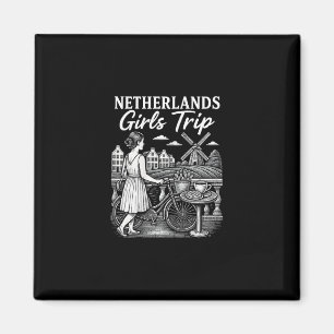 Niederlande Mädchen Reise Niederlande Reise Urlaub Magnet