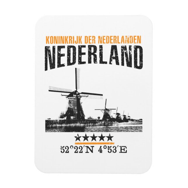 Niederlande Magnet (Vertikal)