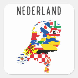 Niederlande Nederland Name Land Region Quadratischer Aufkleber
