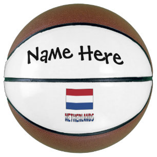 Niederlande Niederländer Flagge Schwarz Personalis Basketball