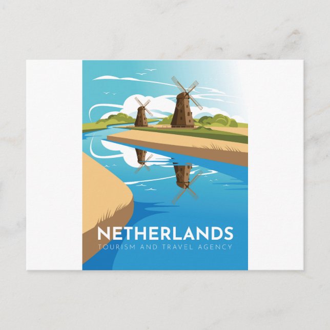 Niederlande Postkarte (Vorderseite)