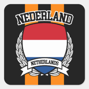 Niederlande Quadratischer Aufkleber