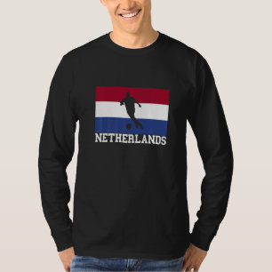 Niederlande Roots Soccer Player Dutch Soccer Ball T-Shirt