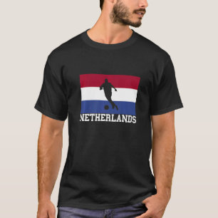 Niederlande Roots Soccer Player Dutch Soccer Ball T-Shirt