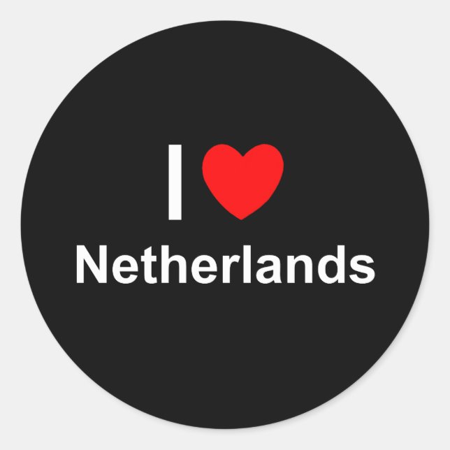 Niederlande Runder Aufkleber (Vorderseite)