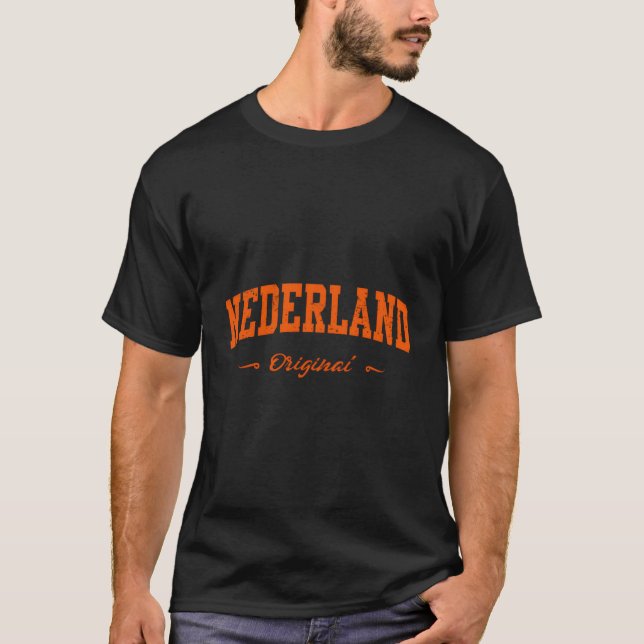 Niederlande Sport Souvenir T-Shirt (Vorderseite)