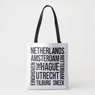 Niederlande Städte Word Art - Amsterdam Reisen