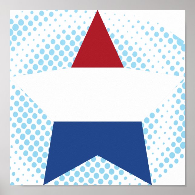 Niederlande Star Poster (Vorne)