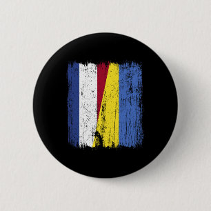 Niederlande Ukraine Halbe Flagge Niederländisch Uk Button