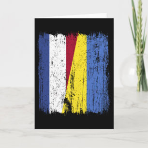 Niederlande Ukraine Halbe Flagge Niederländisch Uk Karte