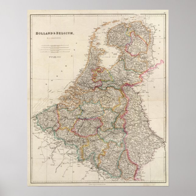 Niederlande und Belgien Poster (Vorne)